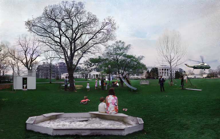 La Collation: Picnic on the South Lawn, April 4th, 1963