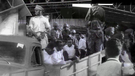 lumumba arrested being led from plane