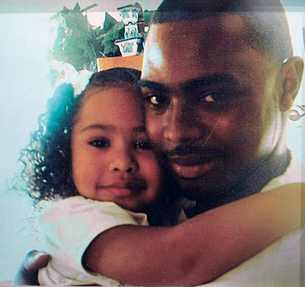 Oscar Grant and his daughter Tatiana