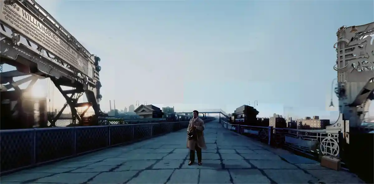Sonny Rollins plays the Williamsburg Bridge