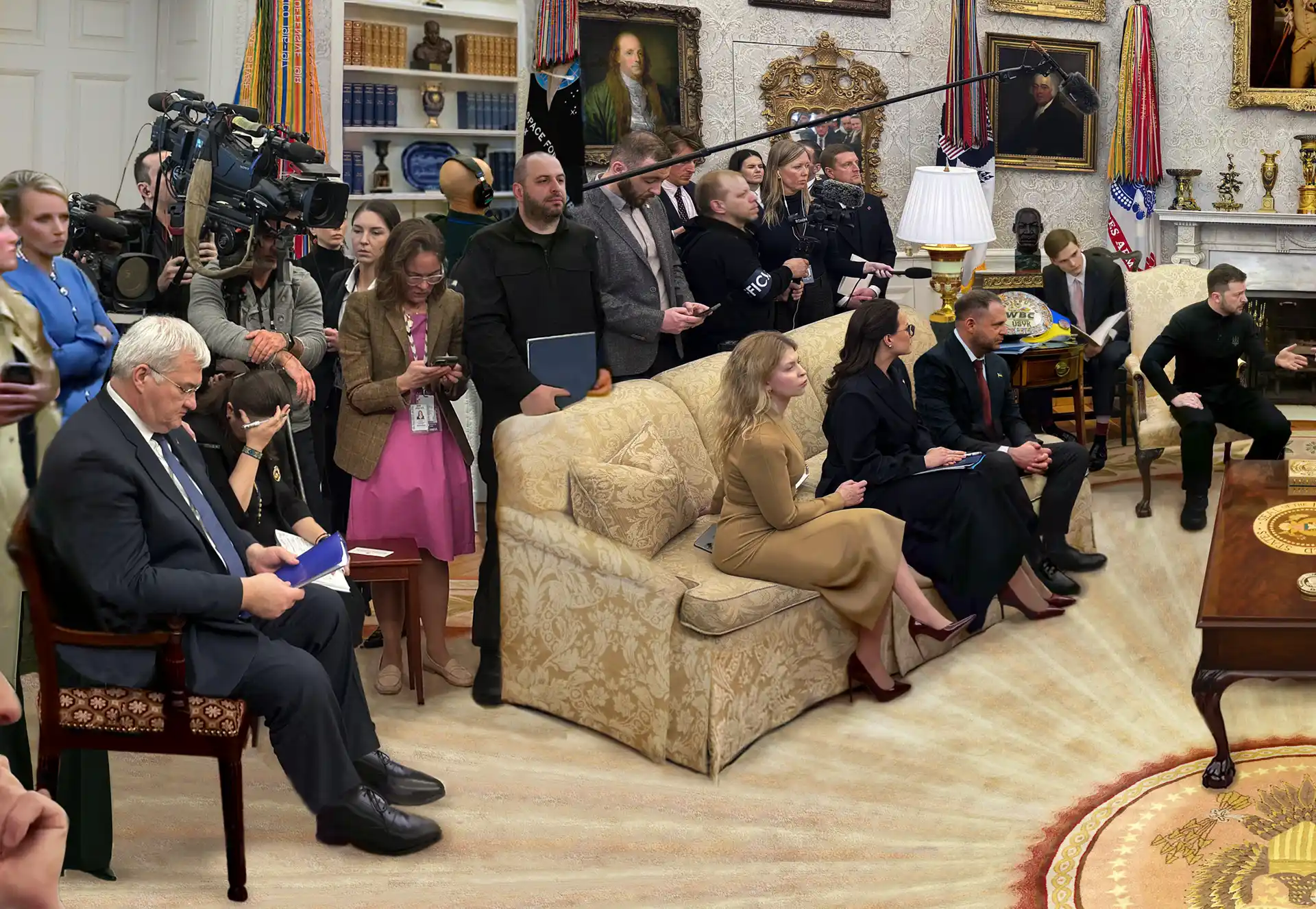 President Zelensky meets President Trump in the Oval Office, Feb 28, 2025y
